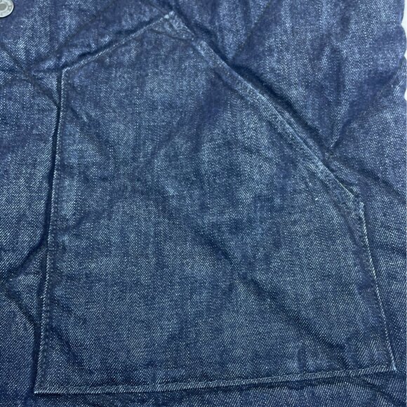 Gap 1969 Mens Dark Blue Quilted Denim Vest With Sherpa Lining & Pockets Size XL - Picture 5 of 8